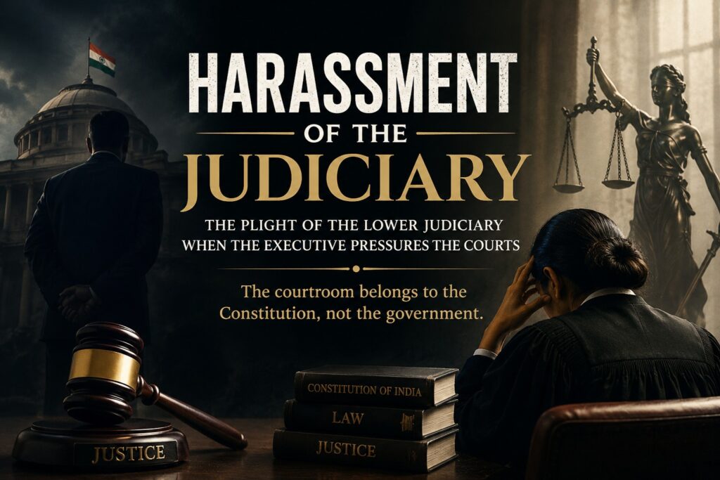 Harassment of the Judiciary: The Plight of the Lower Judiciary When the Executive Pressures the Courts