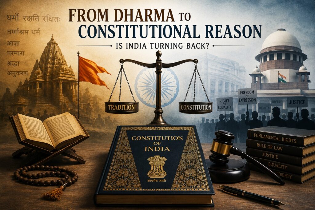 From Dharma to Constitutional Reason: Is India Turning Back?