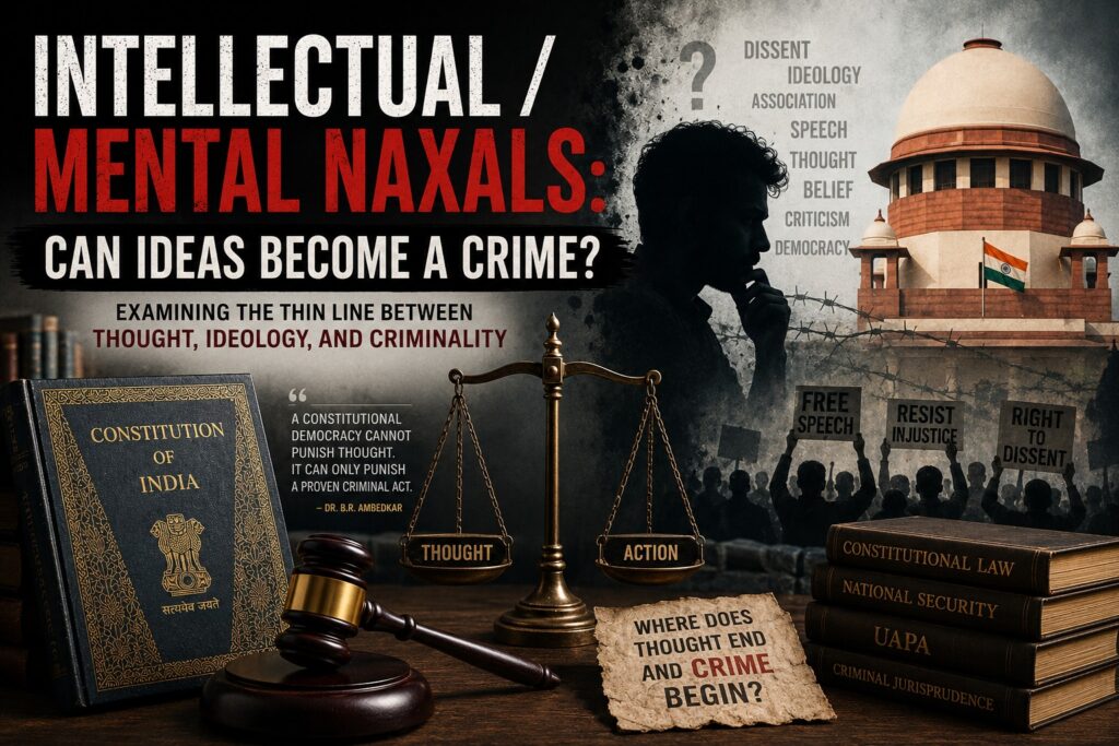 “Intellectual/Mental Naxals”: Can Ideas Become a Crime?