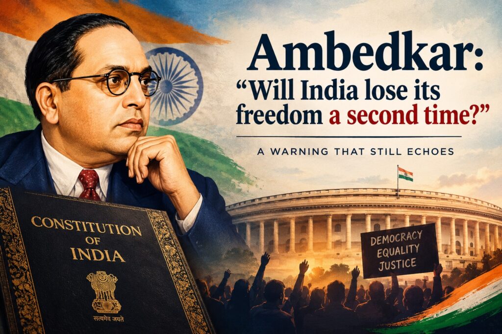 Ambedkar: “Will India Lose Its Freedom a Second Time?”